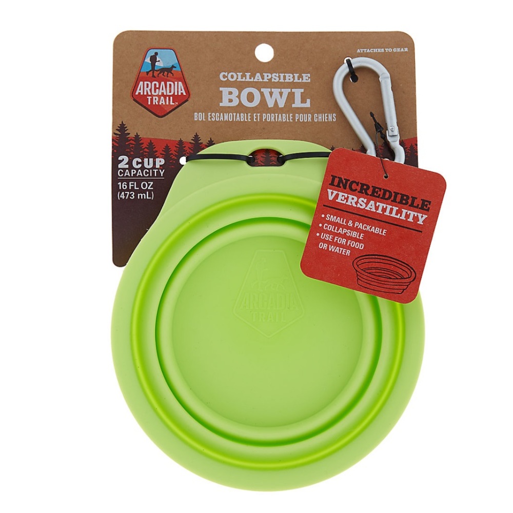 Arcadia Trail Collapsible Travel Dog Bowl NWT